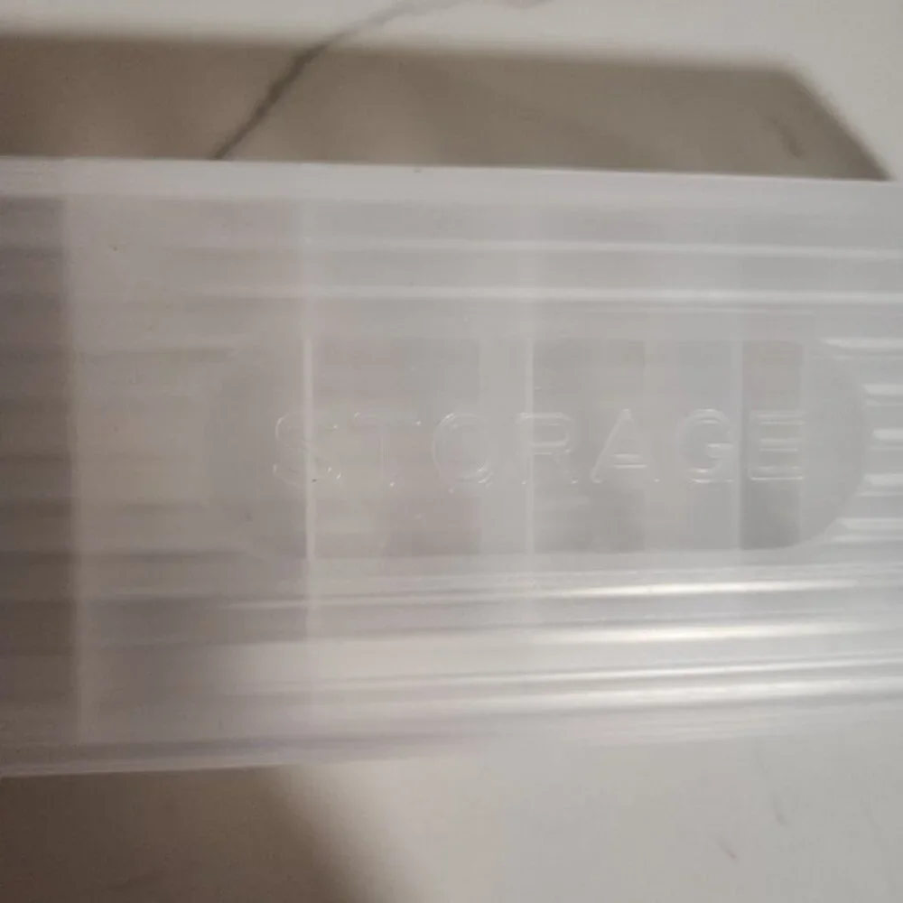 Clear‎ Plastic Storage Container with Compartments USB charger organizer new